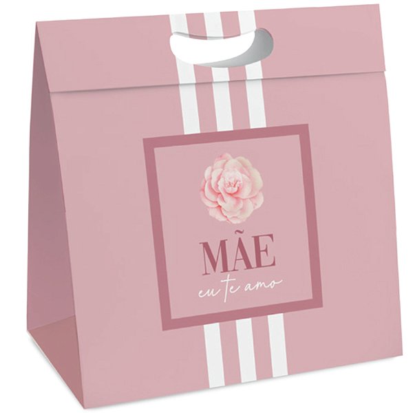 Kit Caixa New Plus G 28,5x10x38,5cm Camélia Dia das Mães - 10 Un