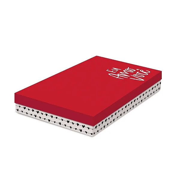 Kit Caixa Retangular com Tampa Baixa Sintonia M 30x21x5,5cm - 10 Un