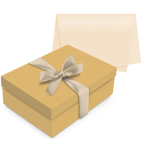 Kit Presente Caixa Butter Yellow P 24x18x8cm - 10 Un