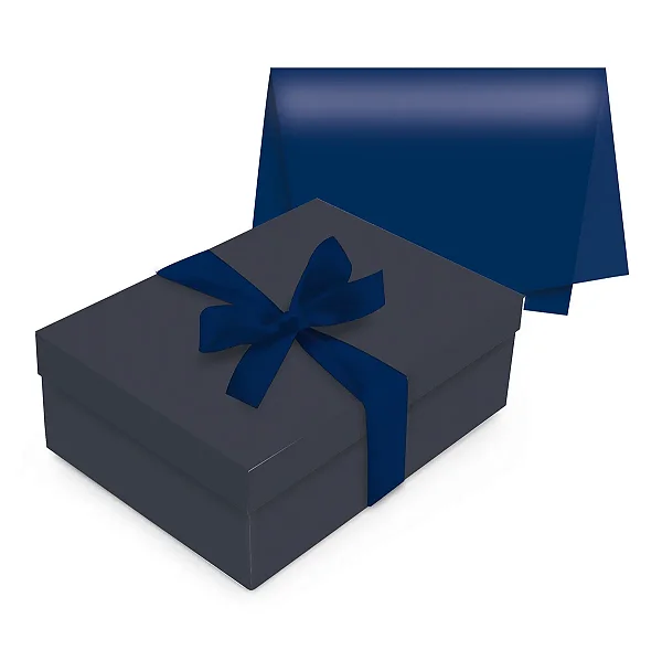 Kit Presente Caixa Twilight Blue P 24x18x8cm - 10 Un