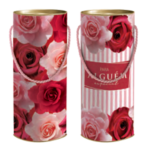 Kit Lata com Alça Para Presente GG 29,5x11,5cm Belle Composê - 6 Un