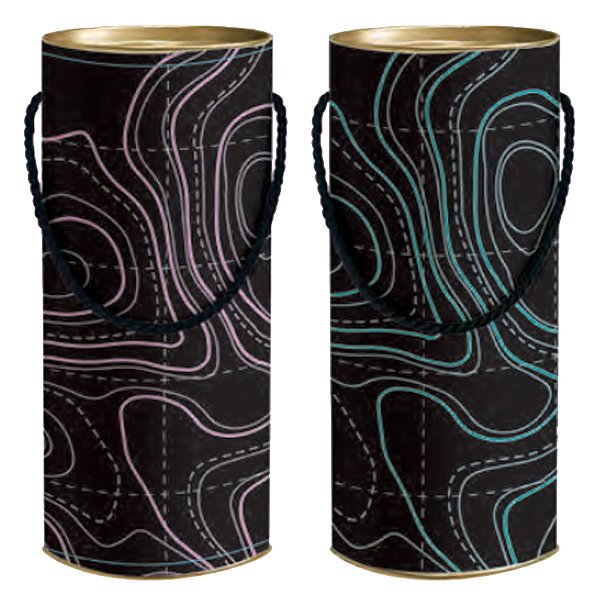 Kit Lata com Alça Para Presente GG 29,5x11,5cm Soho Composê - 6 Un