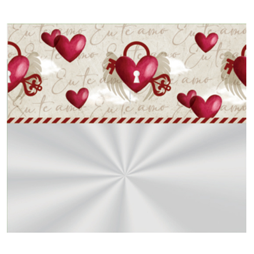 Saco Transparente Para Cesta 45x59cm Amor Real Barrado - 25 Un