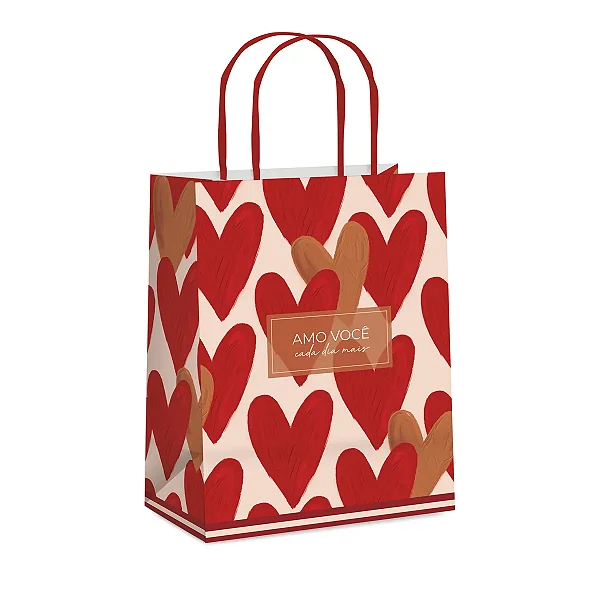 Kit Sacola de Papel Season Love G 32x26,5x13cm - 10 Un