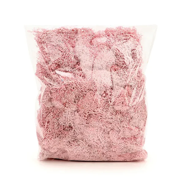 Musgo Decorativo Permanente 250g Rosa - 1 Un