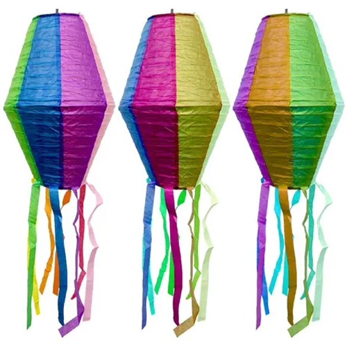 Enfeite Balão Lanterna para Festa Junina em Papel 45cm - 1 Un