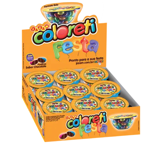 Confeito Coloreti Festa Jazam 18g - 18 Un