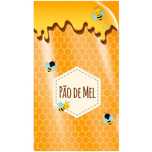 Saco Transparente para Pão de Mel 11x19,5cm - 50 Un