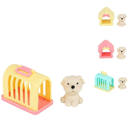 Lembrancinha Infantil - Kit Casinha do Pet com Cachorrinho Sortidos - 1 Un