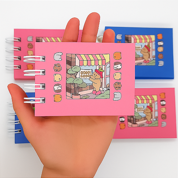 Lembrancinha Infantil - Chaveiro Mini Livro para Colorir Bobbie Goods - 1 Un