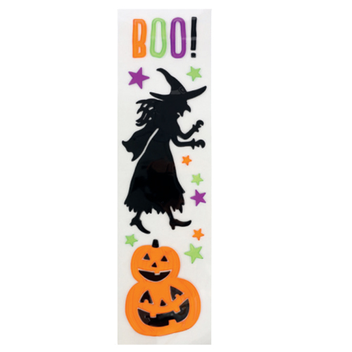 Adesivo Gel Boo Halloween 14x50cm - 1 Un