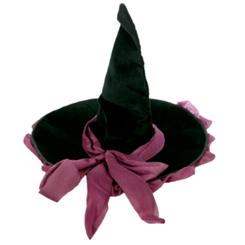 Chapéu Bruxa Veludo Olivia Halloween - 1 Un