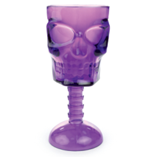 Taça Caveira Roxa 18cm - 1 Un
