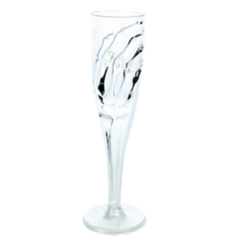 Taça Mão Esqueleto Transparente 20cm - 1 Un
