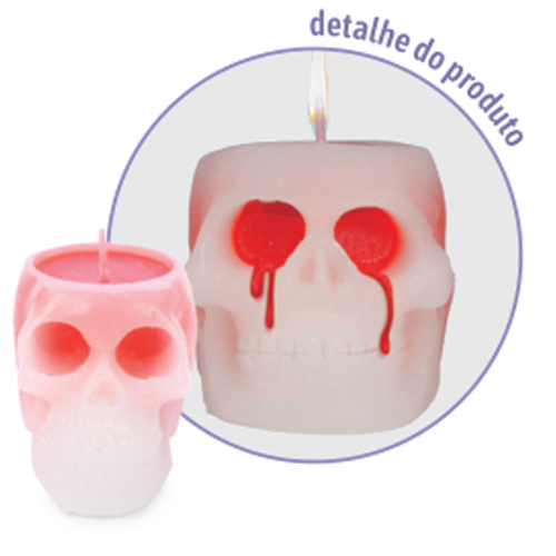 Vela Crânio Sangue 5cm - 1 Un