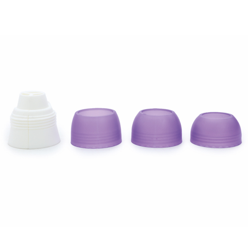 Adaptador Bico de Confeitar Triplo com 3 Diâmetros - Kit com 6 Un - Cromus Allonsy