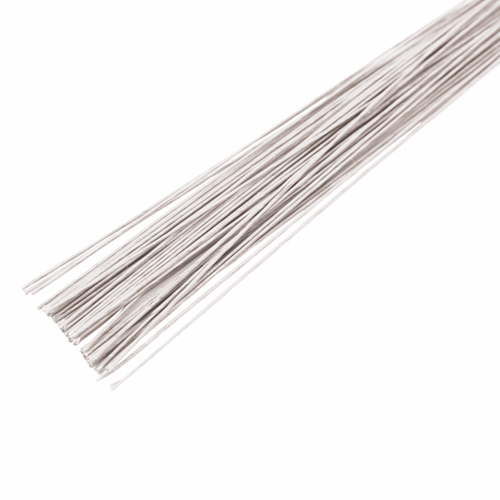 Arame Floral Encapado Branco Nº28 36x5x0,06cm - 50 Un - Cromus Allonsy