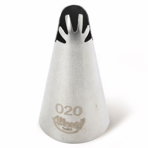 Bicos Para Confeitar Babado com Acabamento Aço Inox Nº020 - 1 Un - Cromus Allonsy