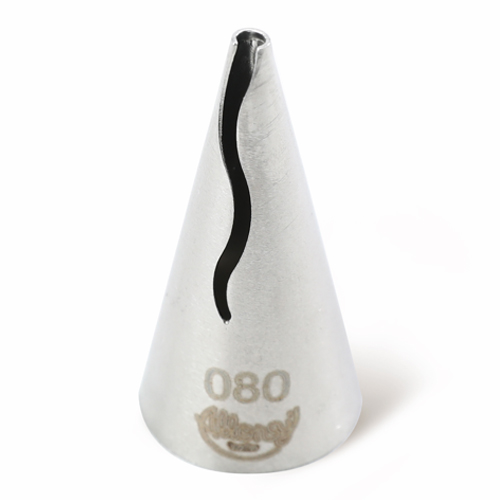 Bicos Para Confeitar Babado com Acabamento Aço Inox Nº080 - 1 Un - Cromus Allonsy