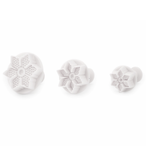 Cortador e Marcador Ejetor Plástico Flor de Uva - Jogo com 3 Un - Cromus Allonsy