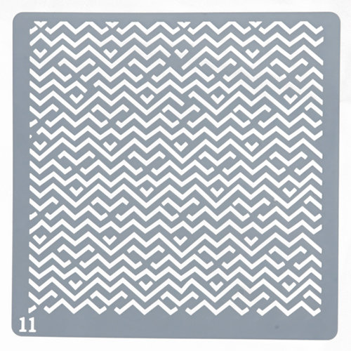 Estencil Para Bolo e Biscoito Orna-St15-11 15x15cm - 1 Un - Cromus Allonsy