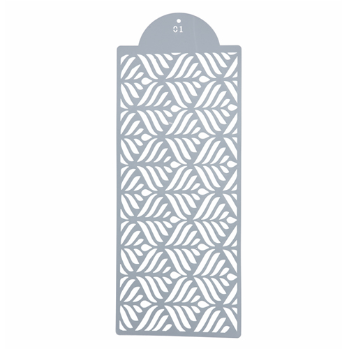 Estencil Para Bolo Floral-St39-01 15x39cm - 1 Un - Cromus Allonsy