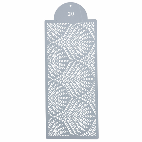 Estencil Para Bolo Floral-St39-20 15x39cm - 1 Un - Cromus Allonsy