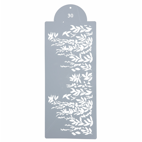 Estencil Para Bolo Floral-St39-30 15x39cm - 1 Un - Cromus Allonsy