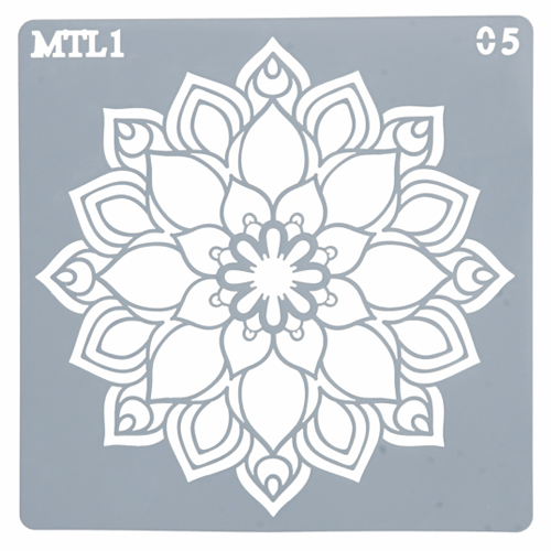 Estencil Para Bolo Mandala-St15-05 15x15cm - 1 Un - Cromus Allonsy