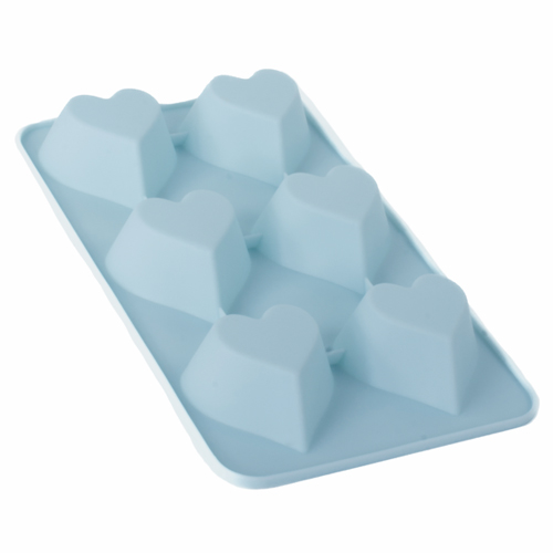 Forma de Silicone Monoporção Coracão Precioso Azul 25,7x 5,7x3cm - 1 Un - Cromus Allonsy