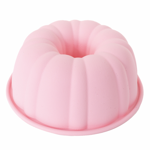 Forma de Silicone Redonda Centro Oco Rosa 22x22x9cm - 1 Un - Cromus Allonsy