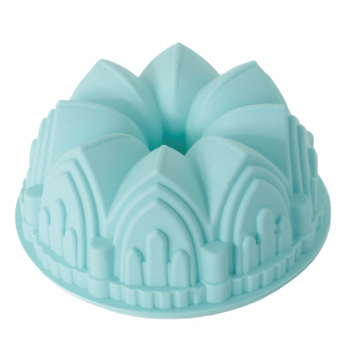 Forma de Silicone Redonda Palácio Verde 22x22x8,8cm - 1 Un - Cromus Allonsy