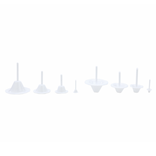 Suporte Para Modelar Flores e Lírios Plástico Branco - Jogo com 8 Un - Cromus Allonsy