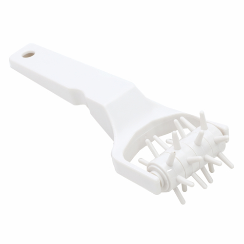 Rolo Furador de Massa Plástico 20x6,8x6,3cm Branco - 1 Un - Cromus Allonsy