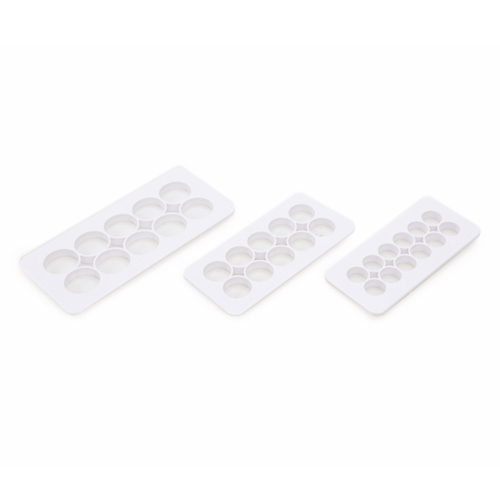 Molde Para Pasta Americana Redondo Branco - Jogo com 3 Un - Cromus Allonsy