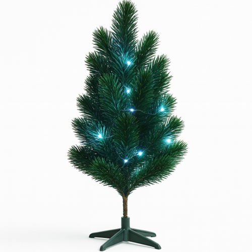 Árvore de Natal com Led 30cm Branco Frio