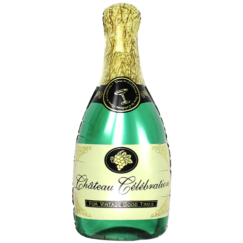 Balão Metalizado Garrafa de Champanhe 80cm