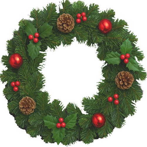 Guirlanda Natalina Enfeitada Luxo 30cm - 1 Un