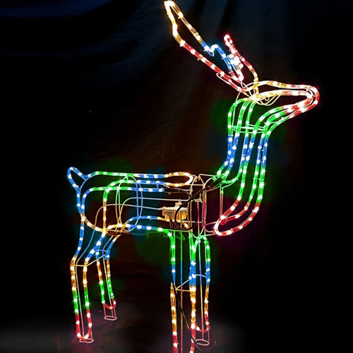 Rena Decorativa de Led 80x50x16cm Colorido - 110 Volts