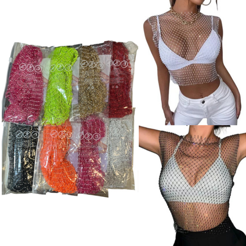 Blusinha de Strass Neon Cores Sortidas