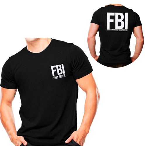 Camisa Adulto com Escrita FBI G