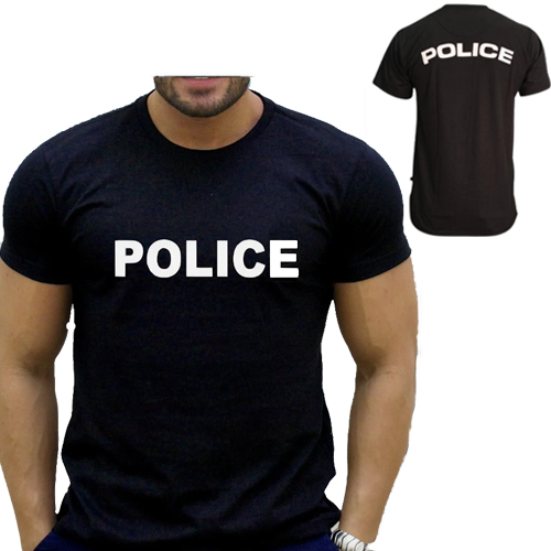 Camisa Adulto com Escrita Police M
