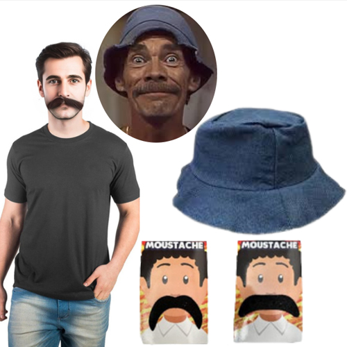 Kit Para Fantasia Adulto Completo Madruga P