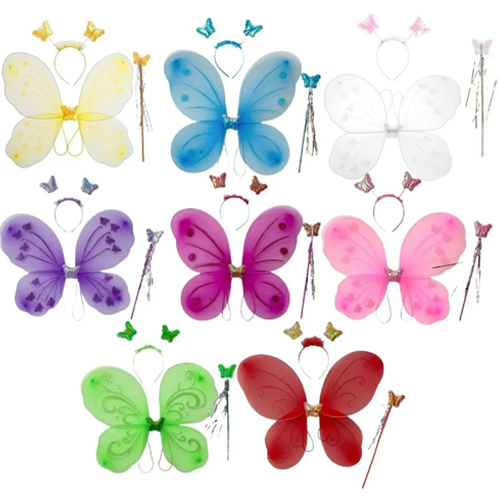 Kit Para Fantasia Asa Borboleta Cores Sortidas