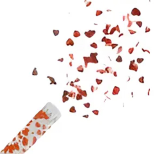Lança Confete de Coração - Tubo com 30cm