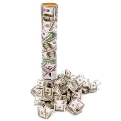 Lança Confete de Dolar - Tubo com 30cm