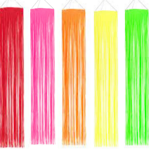 Lustre de Fitas de Rafia Neon 1,80 Metros
