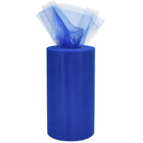 Rolo de Tule com 50 Metros e 1,20 Metros de Largura Azul Royal