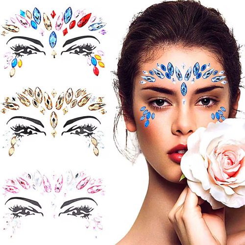 Strass de Rosto em Modelos Sortidos