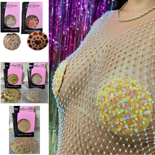 Tampa Sex Bojo Siliconado Auto-Colante com Pedras Laminadas 10x10cm